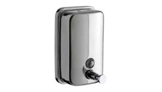 Soap dispenser stainless steel chrome bright