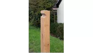 Stratton Double timber lighting bollard